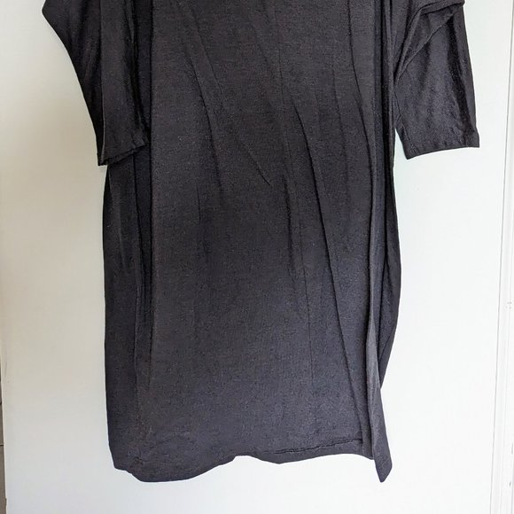 Old Navy | V-Neck Midi Black Dolman Sleeve Dress, size VL - Picture 4 of 5